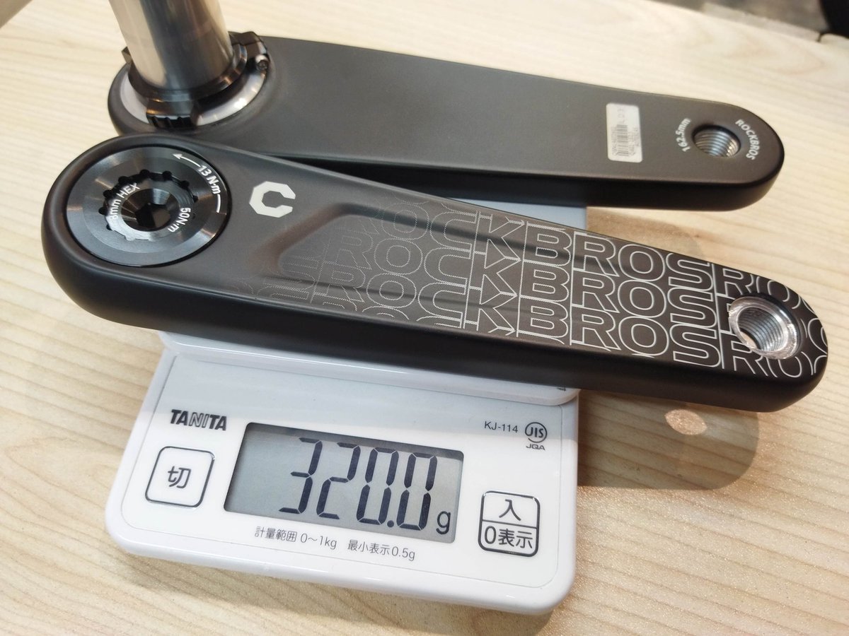 ROCKBROSのカーボンクランク扱い始めました〜😎 ¥33,980(税込)でコスパ