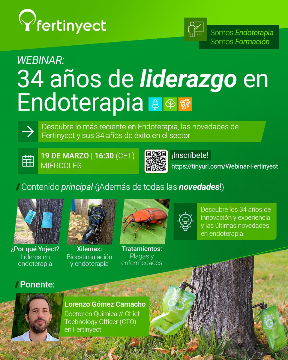 WEBINAR: FERTINYECT, 34 AÑOS DE LIDERAZGO EN ENDOTERAPIA

Fecha: 19 de marzo – 16:30h

Jornada gratuita previa inscripción

Fertinyect presenta un nuevo webinar, donde podrás descubrir lo más reciente en Endoterapia, las novedades de Fertinyect y sus 34 años de liderazgo en el