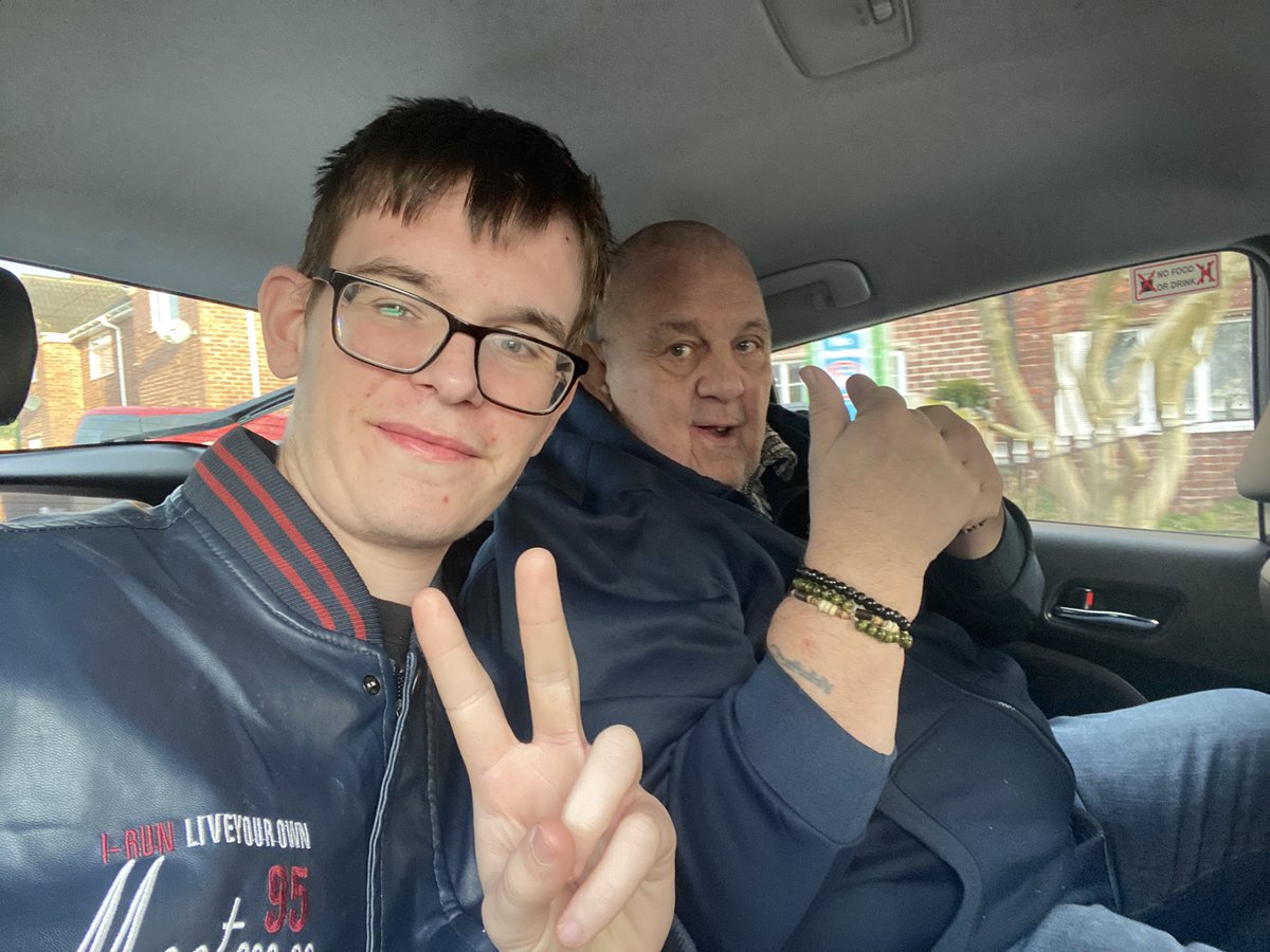 Me and dad heading to Nottingham