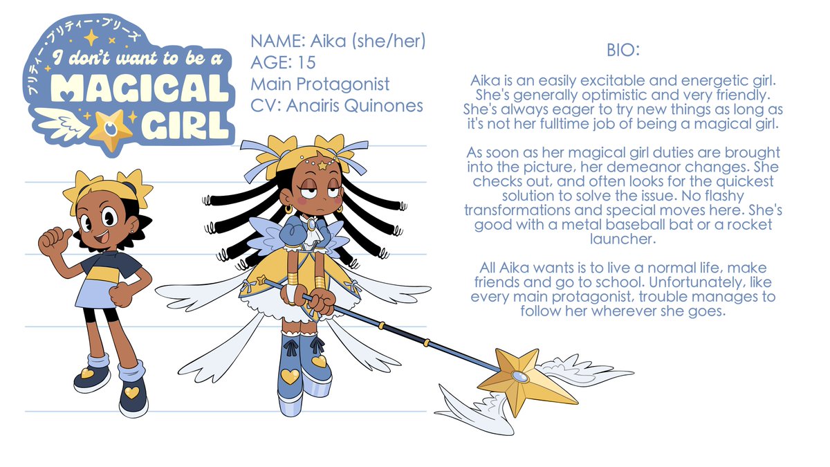 kianamaiart's tweet image. Pretty Pretty Please I Don&apos;t Want to be a Magical Girl BIOS #idwtbamg