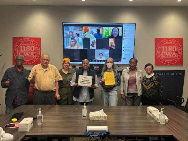 Rainy☔️ last night but <a href="/CWA1180/">CWA Local 1180</a> Committee for People with Disabilities welcomed #WeArePIST parents to monthly hybrid meeting to share about school bus rights and EPP bill S1018 <a href="/RJackson_NYC/">Robert Jackson</a>. Great exchange, more collaboration on the horizon. #DisabilityJusticeNow #TransitEquity