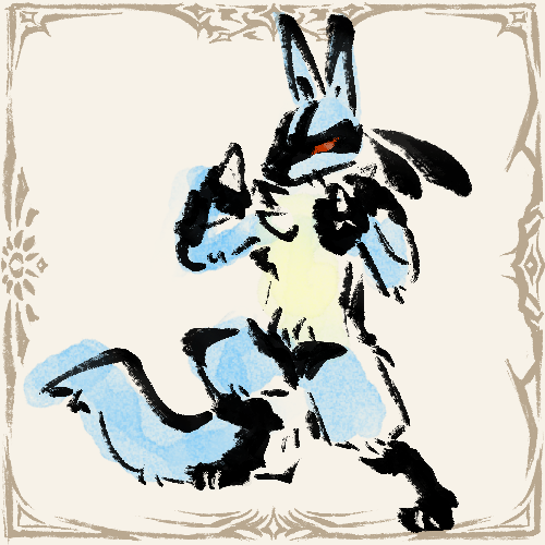 Kaoskiam's tweet image. Riolu line #pokemonfanart