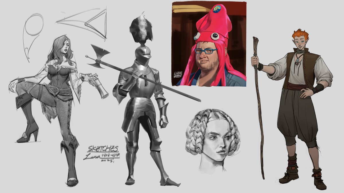 tanyue_M00N_'s tweet photo. Studies! Trying some different brush techniques 😊

-
#sketch #photosketch #digitalart #doodle #digitalpainting #illustration #posestudy #stylized #colorstudy #armorstudy #conceptart #material #character https://t.co/WlFcraVNxe