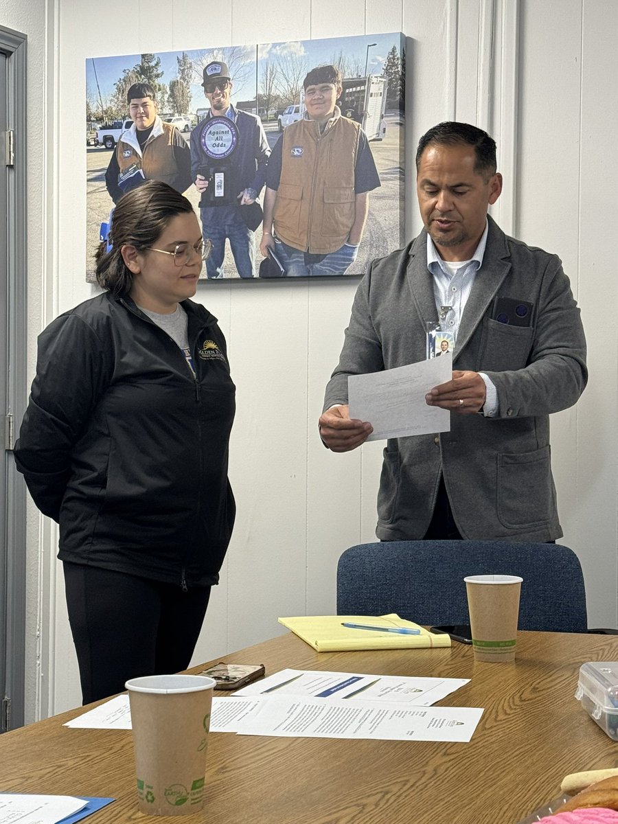 GDistrct's tweet image. 🌟 Congratulations to Emily Parra on being sworn in as the newest board member of the Golden Plains Unified School District! 🎉 We’re excited to see the positive impact you’ll bring to our community and schools. Here’s to a future filled with growth, innovation, and success.