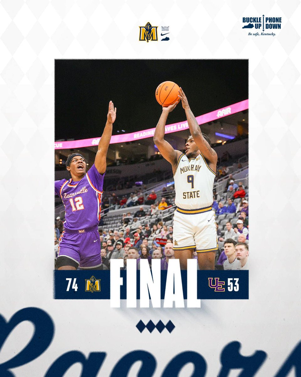 See you in St. Louis #RacerNation! After a win against Evansville, it's on to Round 2 vs Bradley Friday night at 6! MSUAA pregame gets underway at 3 pm at Bally Sports Live! in Ballpark Village. Shuttle available from BPV to Enterprise starting at 10 am. Let's GOoo Racers! 🎉🏇