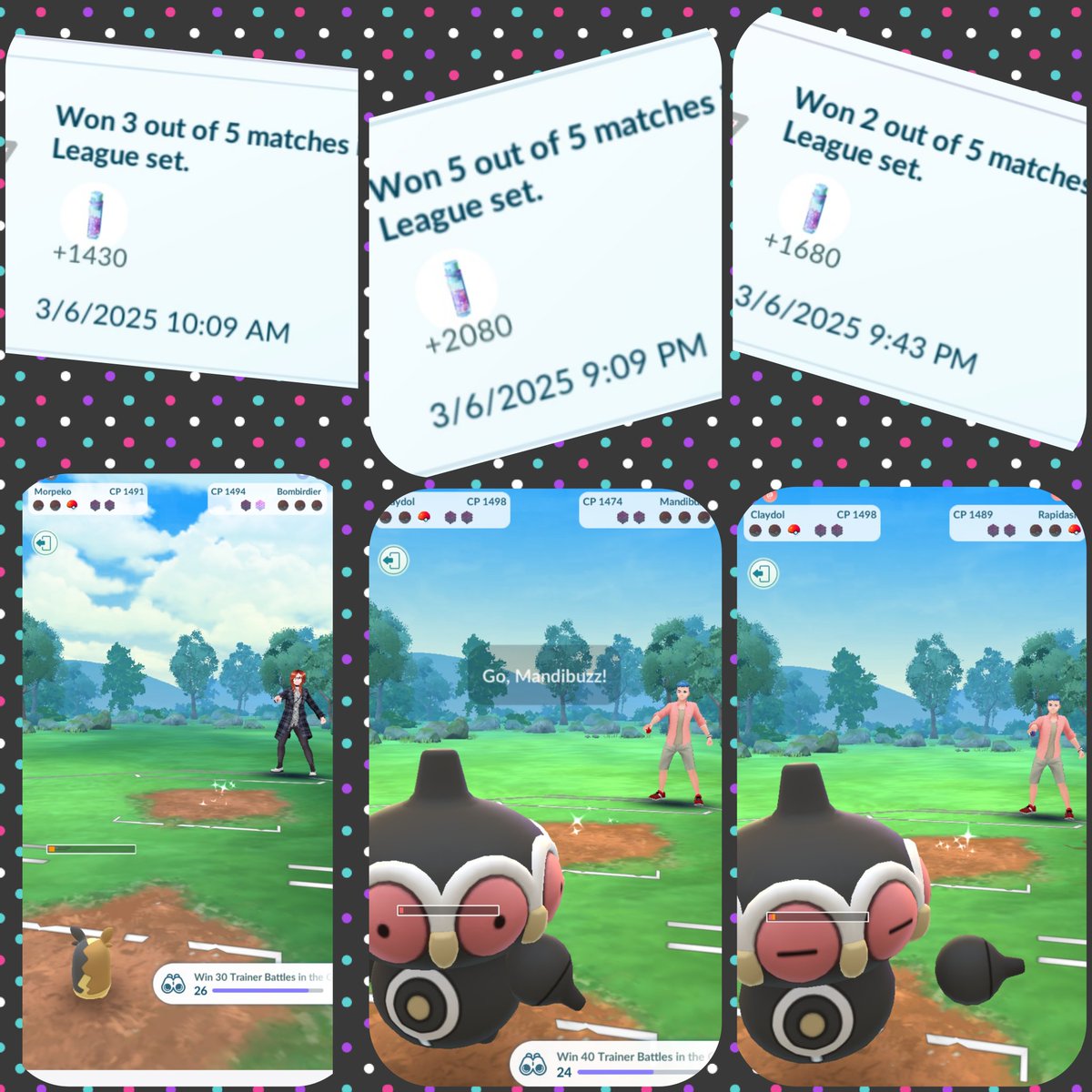 jen_deslauriers's tweet photo. Still unsure of my team. neg set on my free set as usual lol. Started my next set with a bad misplay, So took a break for the night. Back at it tomorrow. 🥊 #PokemonGO #PokemonGOfriends #getrekt #girlsthatpvp #gbl #willpowercup 🥊✨️ https://t.co/zAcohYdqQz