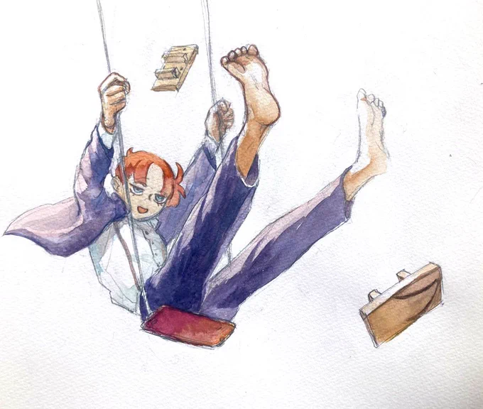 なぜかは分からないけど色はデジ絵より自由そうになるんだよな 
