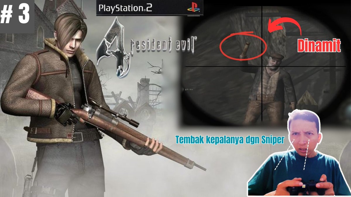 ZOMBIE THAT THROW DYNAMITE MUST BE SHOT FIRST || RESIDENT EVIL 4 ||  GAMEPLAY PS2 - PART 3
Youtube Channel: <a href="/MakhlukGaming/">Makhluk Gaming</a>