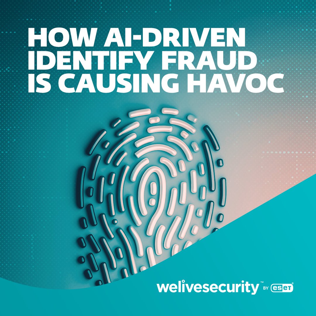 🚨 AI-driven identity fraud is rising! Scammers use deepfakes &amp; AI to steal identities. Stay safe this #FraudPreventionMonth: welivesecurity.com/en/cybersecuri… #ESET #Cybersecurity #AI