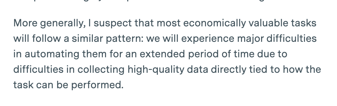 the jagged edge of AI.

could still be a while before we get to productive AI in many fields. (and therein lies the opportunity)