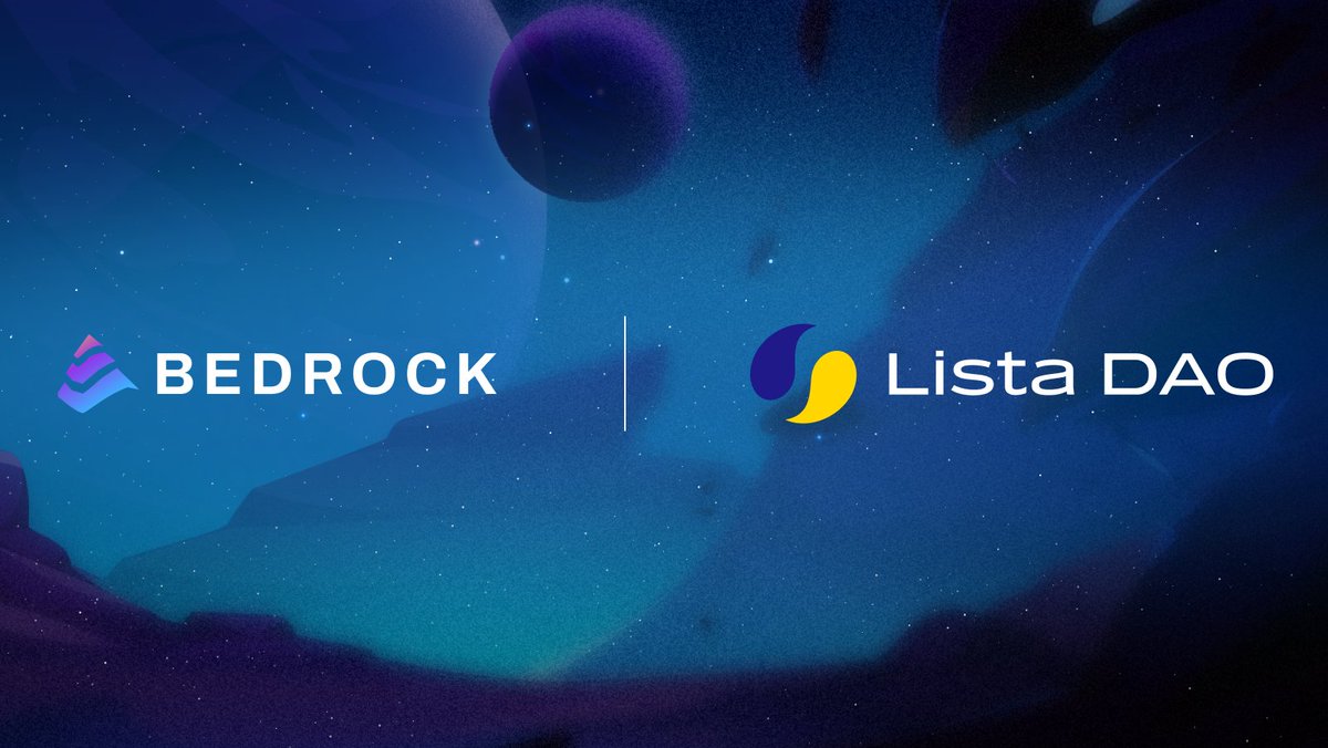 Bedrock_DeFi's tweet photo. Bedrock and @lista_dao are cooking up something exciting in the @BNBCHAIN ecosystem. 🔥

Any guesses? 🤔 Drop them below! 👇 https://t.co/211Ar4IIIN