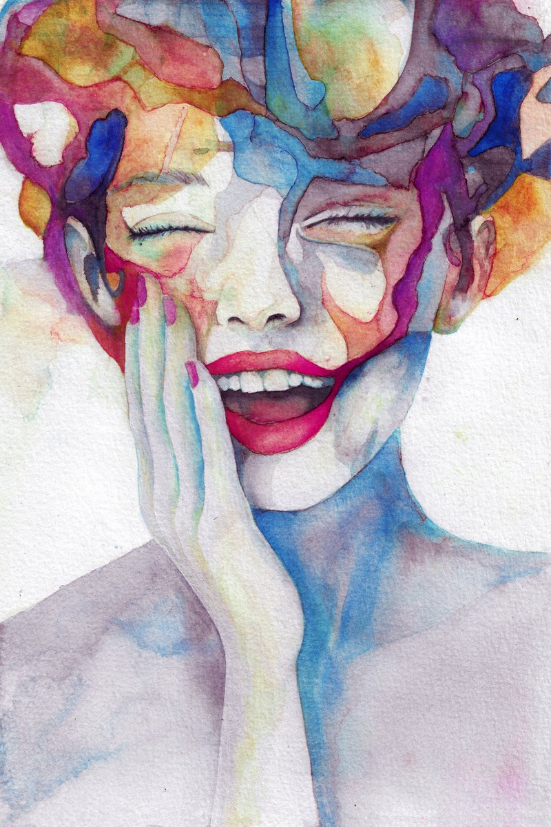 Good morning Fam 💙
🔹
"Awake Dream"
Watercolor • Ink • Water • Mixed media
🔻
Link below