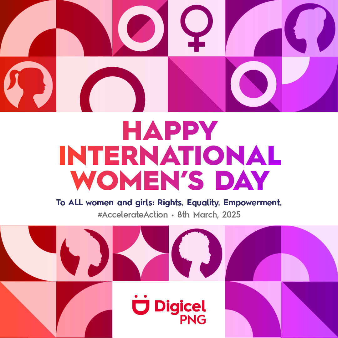 Happy International Women's Day! 
Together we can forge gender equality. 
#InternationalWomensDay #AccelerateAction #DigicelBetterTogether