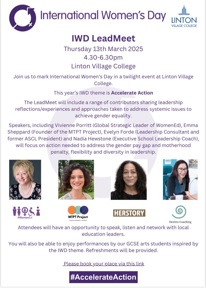 <a href="/WomenEdEastern/">WomenEd Eastern</a> We’re hosting a IWD LeadMeet next Thursday to mark this year’s theme #AccelerateAction 🙋🏻‍♀️ Hop over to LinkedIn to book a place 🔗 linkedin.com/posts/helena-m…