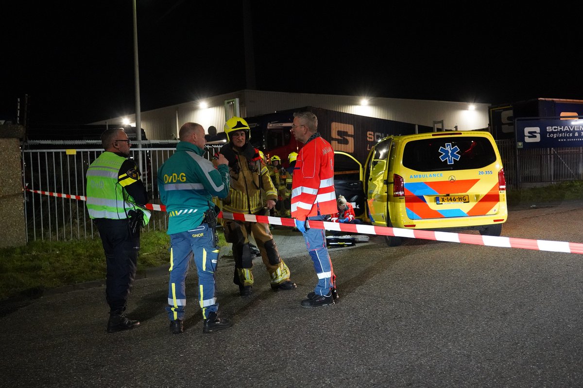 Man gewond bij transportbedrijf op Hazeldonk