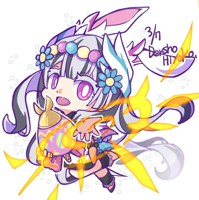 うさぎヴェイルちゃん描きました #FEヒーローズ #FEHeroes 