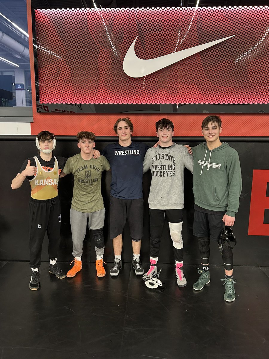 Nice final workout last night in Ohio State’s Wrestling Facility!
