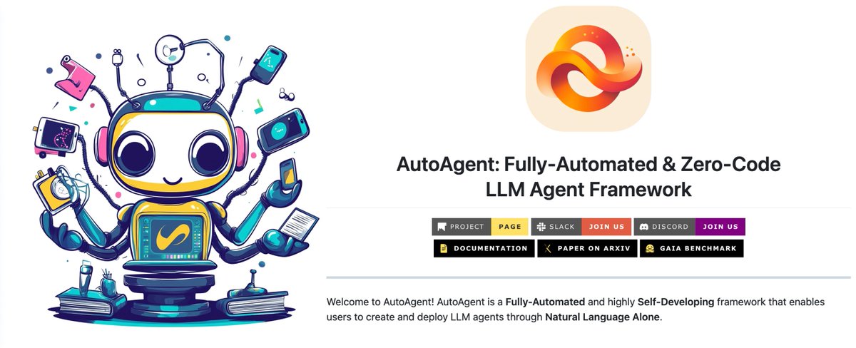 huang_chao4969's tweet image. 🚀 General AI Assistant are gaining massive attention recently. Our team has launched AutoAgent, an Open-Source Alternative to Manus, which ranks among the Top Performers in GAIA benchmarks. Thanks to the incredible support from the community, AutoAgent has already achieved…