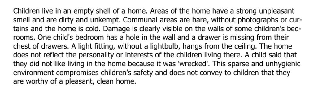 MartinBarrow's tweet photo. This Cambian children’s home in Walsall is described by Ofsted inspectors today as an “empty shell of a home”. Dirty, damaged, smelly and cold. Welcome to privatised care. 

https://t.co/J2ylfy27jt https://t.co/xvk76nccCx