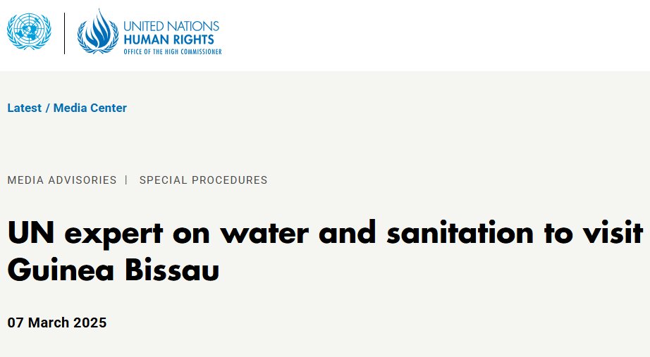 🇬🇼 I will visit Guinea Bissau from 10 to 19 March 2025.
ohchr.org/en/media-advis…