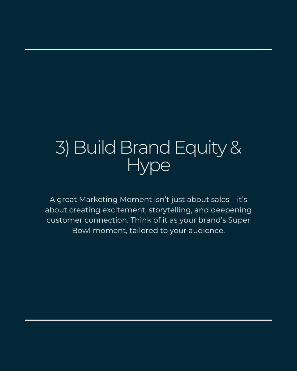 The best brands don’t just wait for seasonal peaks, they create their own marketing moments✨ 

From product drops to brand-led campaigns, these moments keep engagement high and sales consistent all year round. 

Swipe for inspiration on how your brand can build its own👉 ⚡