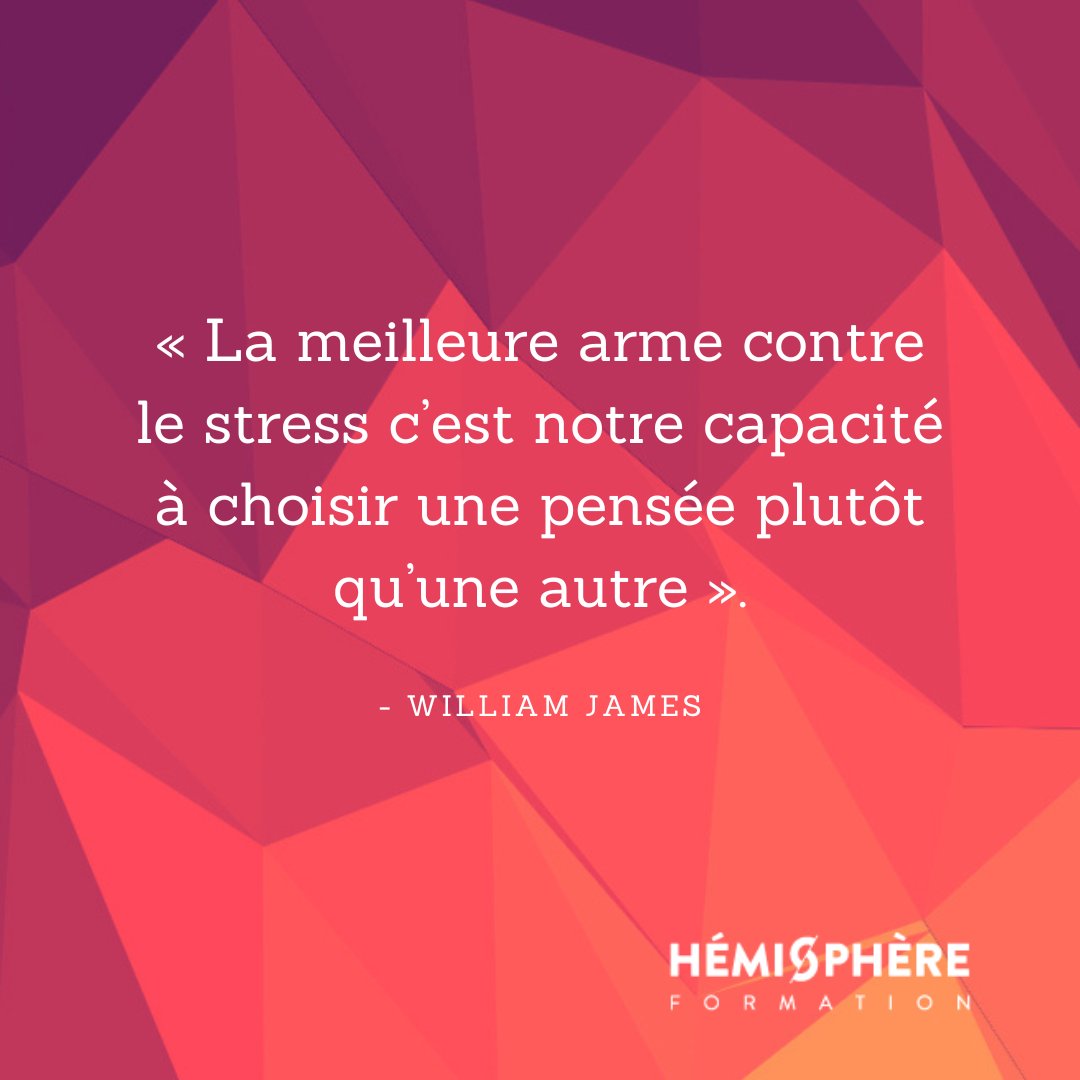 Citation✨  

« La meilleure arme contre le stress c'est notre capacité à choisir une pensée plutôt qu'une autre ».

- William James

#Faitespasserlecourant #GestionDuStress #PenséePositive #Réflexion #SantéMentale #DéveloppementPersonnel