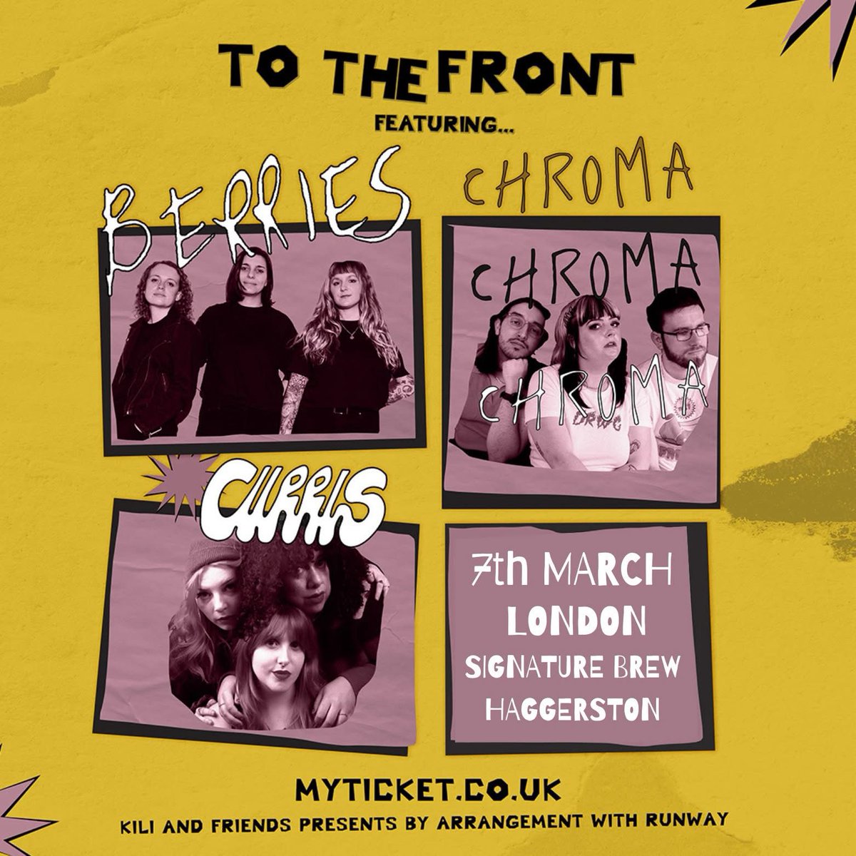 CHROMA (@chromabanduk) on Twitter photo London get ready to kickstart the International Women's Day celebrations tonight at <a href="/SignatureBrewE8/">Signature Brew Haggerston</a> with us, Berries and <a href="/currlsband/">CURRLS</a>! Final tickets are on sale now with a handful held back for on the door. Don't miss it!
🎟 → chroma.band/gigs
📸 - <a href="/nadinebphoto/">Nadine Ballantyne</a> London get ready to kickstart the International Women's Day celebrations tonight at <a href="/SignatureBrewE8/">Signature Brew Haggerston</a> with us, Berries and <a href="/currlsband/">CURRLS</a>! Final tickets are on sale now with a handful held back for on the door. Don't miss it!
🎟 → chroma.band/gigs
📸 - <a href="/nadinebphoto/">Nadine Ballantyne</a>