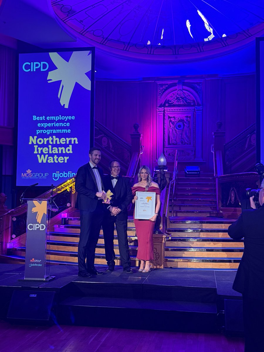 Great night at the #CIPDNIAwards last night, where we were shortlisted for ‘Best Apprenticeship Scheme’, and the sponsor for 'Best Employee Experience Programme' won by NI Water. Congratulations to the winners and to our fantastic Apprenticeship colleagues, Deirdre and Courtney!