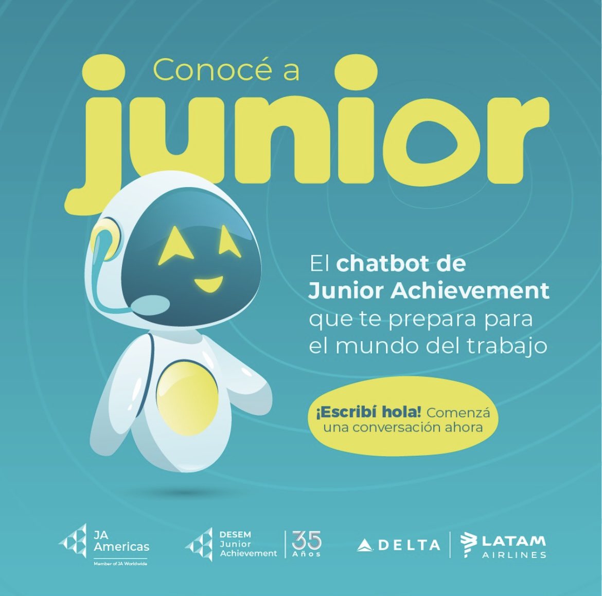 Te presentamos a Junior, nuestro chatbot con 5 mini cursos gratuitos.
Y es muy fácil: 
📱 Agendá en tu celu el 093891151 
👋 Escribí Hola en Whatsapp y elegí uno para comenzar:
*Organizar mis gastos
*Mis finanzas
*Autoconocimiento
*Descubre tu propio camino
*Entrevista laboral