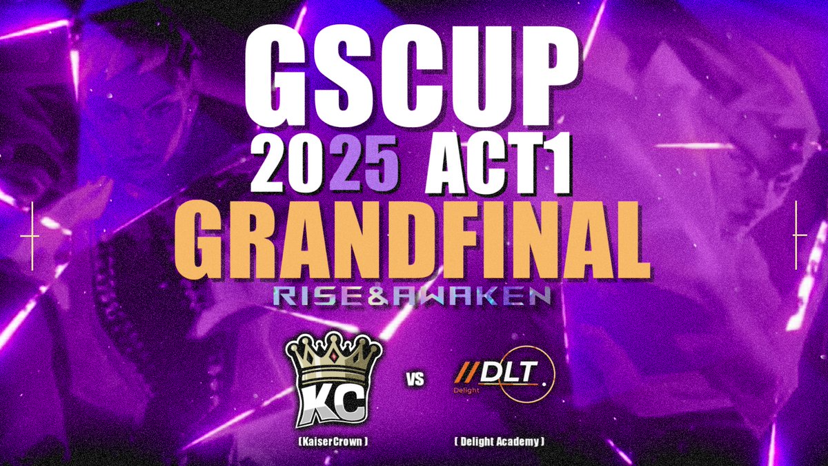 gscup70535's tweet photo. #VALORANT
#GSCUP 2025 ACT1
Main Stage Day7▷▷03.08-15:00-
▷▷GRAND FINAL◁◁
Delight Academy @De_Del1ght
VS
KaiserCrown @Kaiser_Crownn
https://t.co/2Z250QkKwP https://t.co/zdyDejIuZW