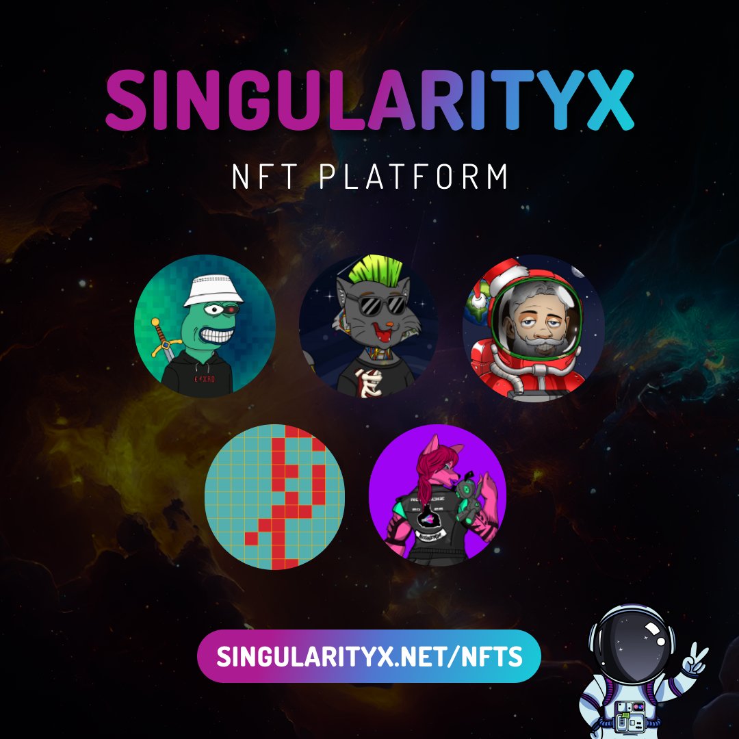 👨‍🚀 <a href="/xrdSingularityX/">Space Cafe</a> has random NFT Sale feature. We provide a platform for NFT collections: 

🌐 singularityx.net/nfts

Happy collecting! 🤩