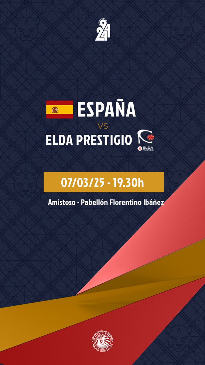 BMMalagaCosta's tweet image. 🔥 ¡HOY RUGIMOS! 🔥

👀 @martaregordan 

#GuerrerasJunior🇪🇸 🆚 @elda_prestigio 
⏱ 19:30 horas
🏟 Pabellón Florentino Ibáñez 
🏆 Amistoso 

#30AñosContigo 

⚫⚪ #SomosPanteras