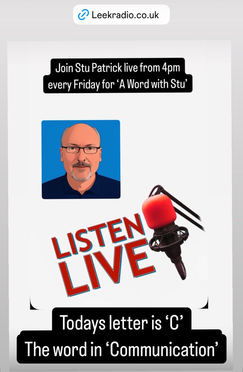 yourleekradio's tweet image. Still more great live shows on @yourleekradio today!

1-4pm - John Barratt in the Afternoon
4-6pm - A Word with Stu Patrick
7-8.30pm - Guess the Year with Josh Clowes
8.30-10pm - Chilled with Steve Sargeant