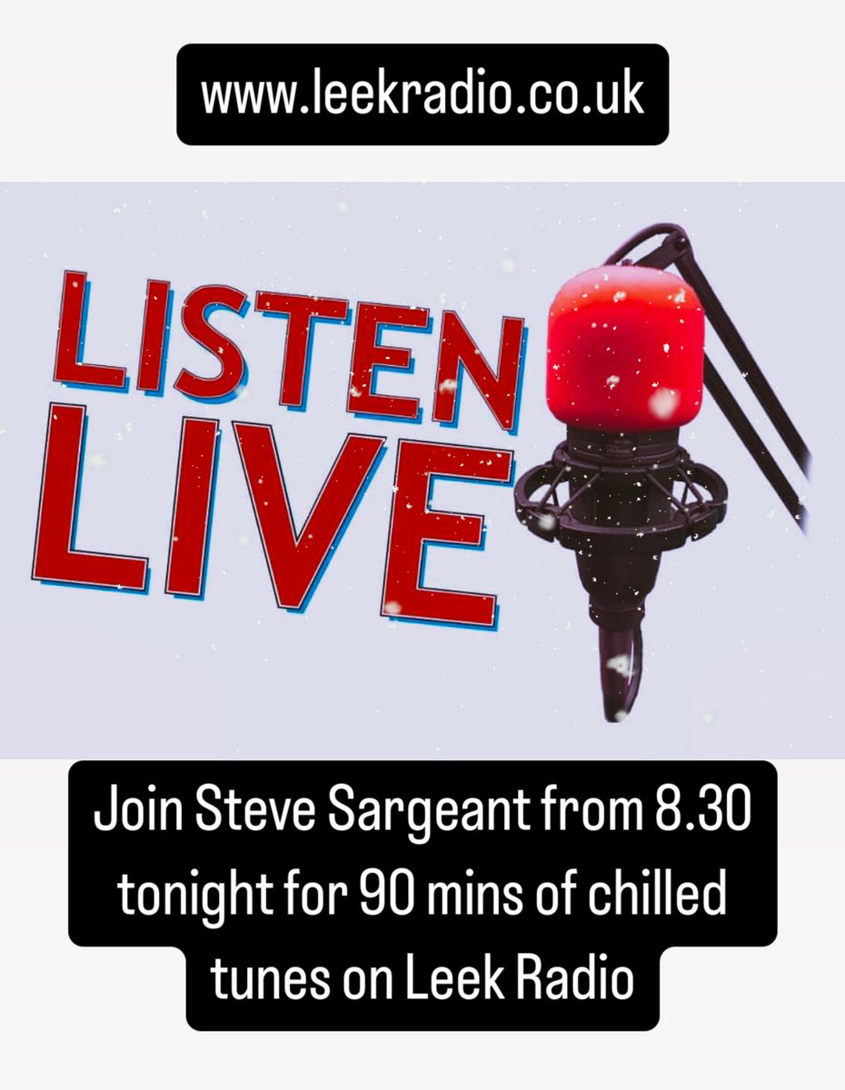 yourleekradio's tweet image. Still more great live shows on @yourleekradio today!

1-4pm - John Barratt in the Afternoon
4-6pm - A Word with Stu Patrick
7-8.30pm - Guess the Year with Josh Clowes
8.30-10pm - Chilled with Steve Sargeant