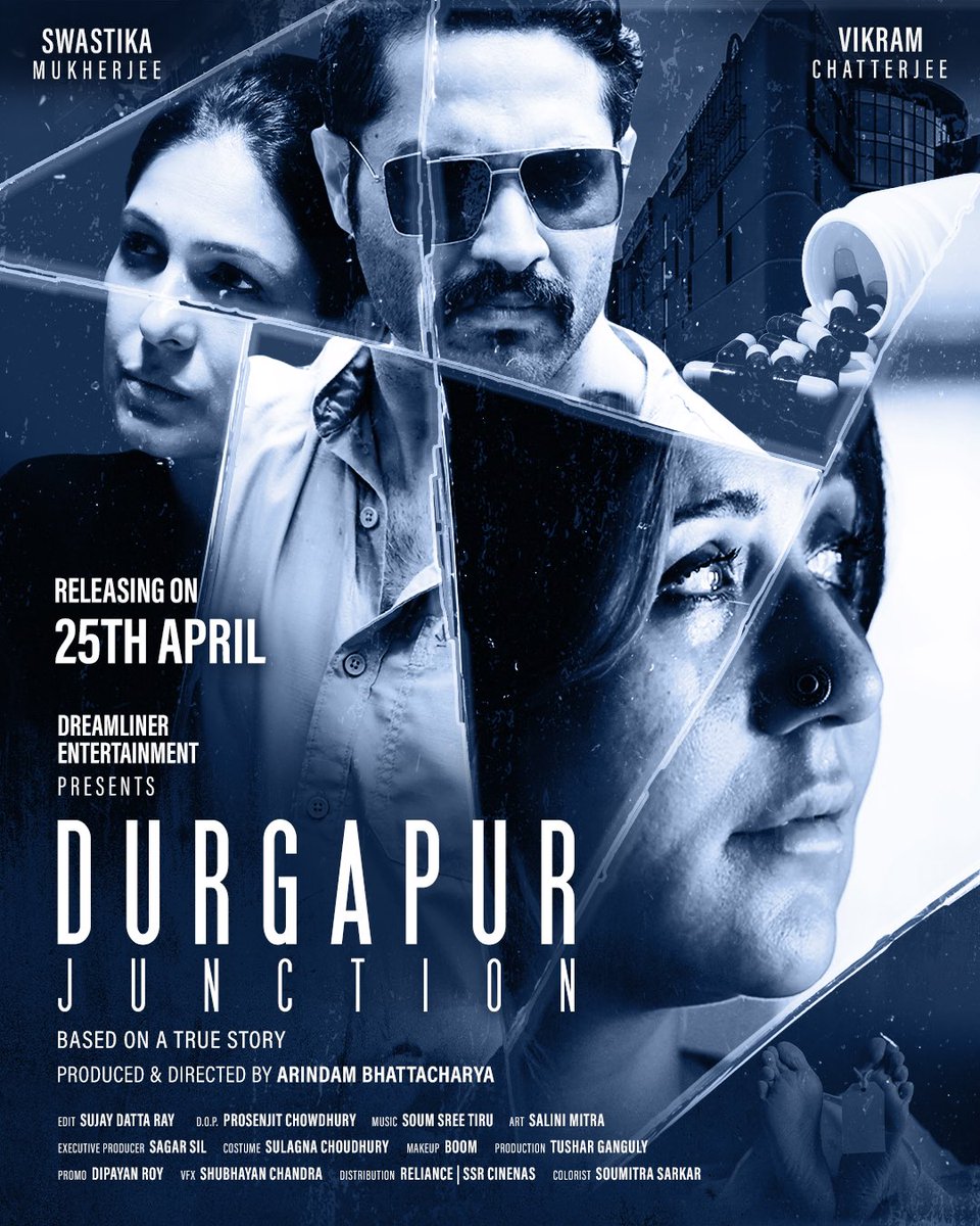 Vikram Chatterjee (@vikramchatterje) on Twitter photo #DurgapurJunction - Official Poster out now. In cinemas from 25th April. Can’t wait for the roller coaster ride to begin. 🎬
<a href="/arindambhattac/">Arindam Bhattacharya</a> <a href="/swastika24/">Swastika Mukherjee</a> #DreamlinerEntertainment <a href="/EkavaliKhanna/">Ekavali Khanna</a> #SujoyDuttaRoy #ProsenjitChiwdhury <a href="/satadeeps/">Satadeep Saha</a> <a href="/SSRCinemas/">SSR Cinemas</a> #DurgapurJunction - Official Poster out now. In cinemas from 25th April. Can’t wait for the roller coaster ride to begin. 🎬
<a href="/arindambhattac/">Arindam Bhattacharya</a> <a href="/swastika24/">Swastika Mukherjee</a> #DreamlinerEntertainment <a href="/EkavaliKhanna/">Ekavali Khanna</a> #SujoyDuttaRoy #ProsenjitChiwdhury <a href="/satadeeps/">Satadeep Saha</a> <a href="/SSRCinemas/">SSR Cinemas</a>