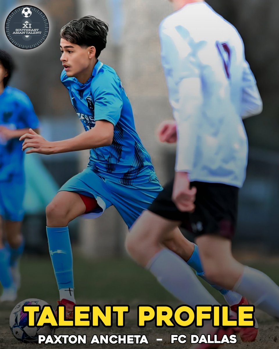 SEAtalent's tweet photo. 🚨 TALENT PROFILE 🚨

Name            :  Paxton Ancheta 🇺🇸🇵🇭
DOB                 : 02/09/2009 (15) 
Height             : 175 cm
Position          : Central Midfielder
Club                : FC Dallas Academy 🇺🇸

Paxton has Filipino roots through his father's side from Quezon City. https://t.co/64andZLYBU