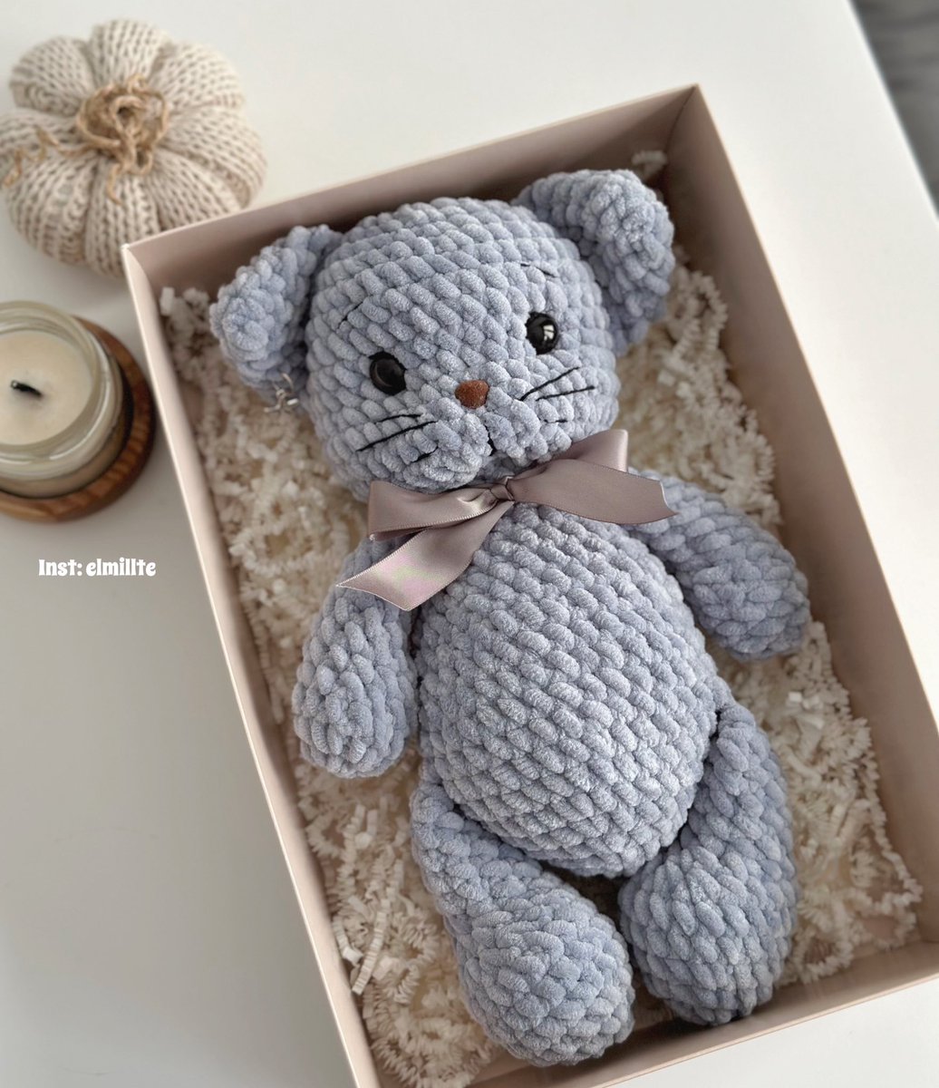 My new crochet Cat for Present ✨🧸🎁