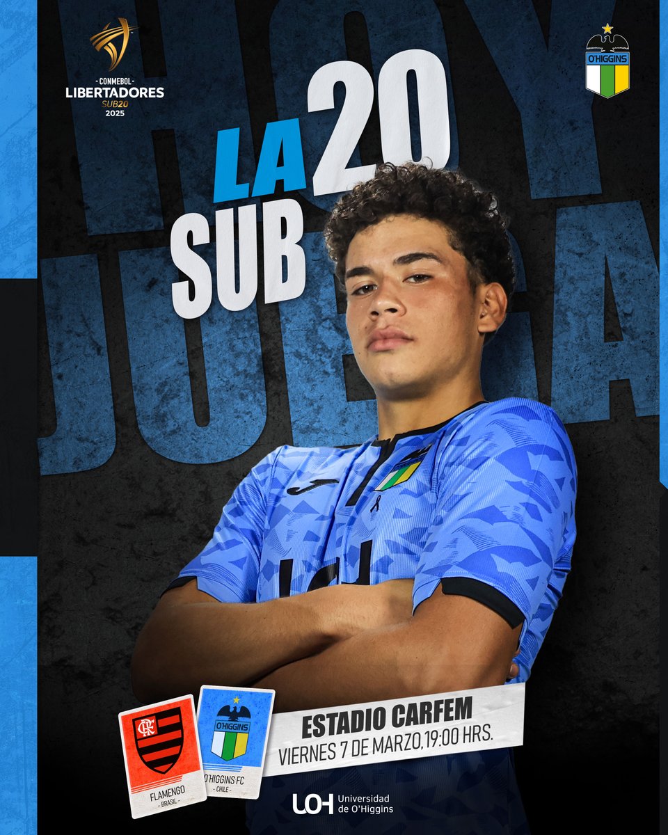 ¡¡A DEJAR TODO EN LA CANCHA MUCHACHOS!!

🔜 Hoy nuestra juvenil enfrenta al campeón vigente del torneo, Flamengo, por la Fecha 3 de la Copa Libertadores sub-20 que se disputa en Asunción, Paraguay ¡Vamos los Celestes!

📺Transmite: Pluto TV y Mi CHV.

#FútbolJovenOHI 🇧🇼