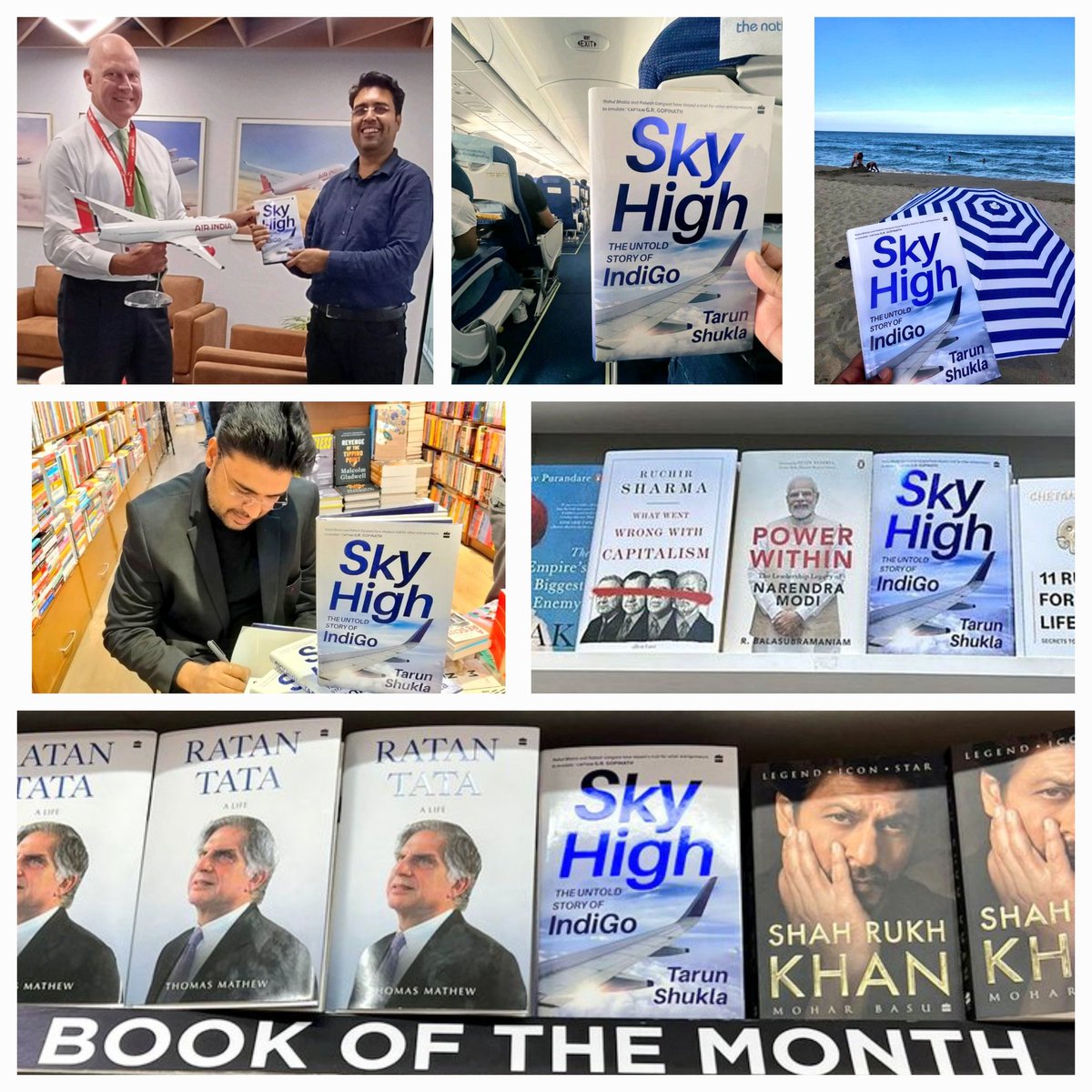 shukla_tarun's tweet image. Very happy to share that my book #SkyHigh:The Untold Story of @IndiGo6e is going for a reprint just six months after its release
I feel its success has been driven by your word-of-mouth support & your in-depth reviews
This is incredibly gratifying😇
A heartfelt thank you🙏
✈️