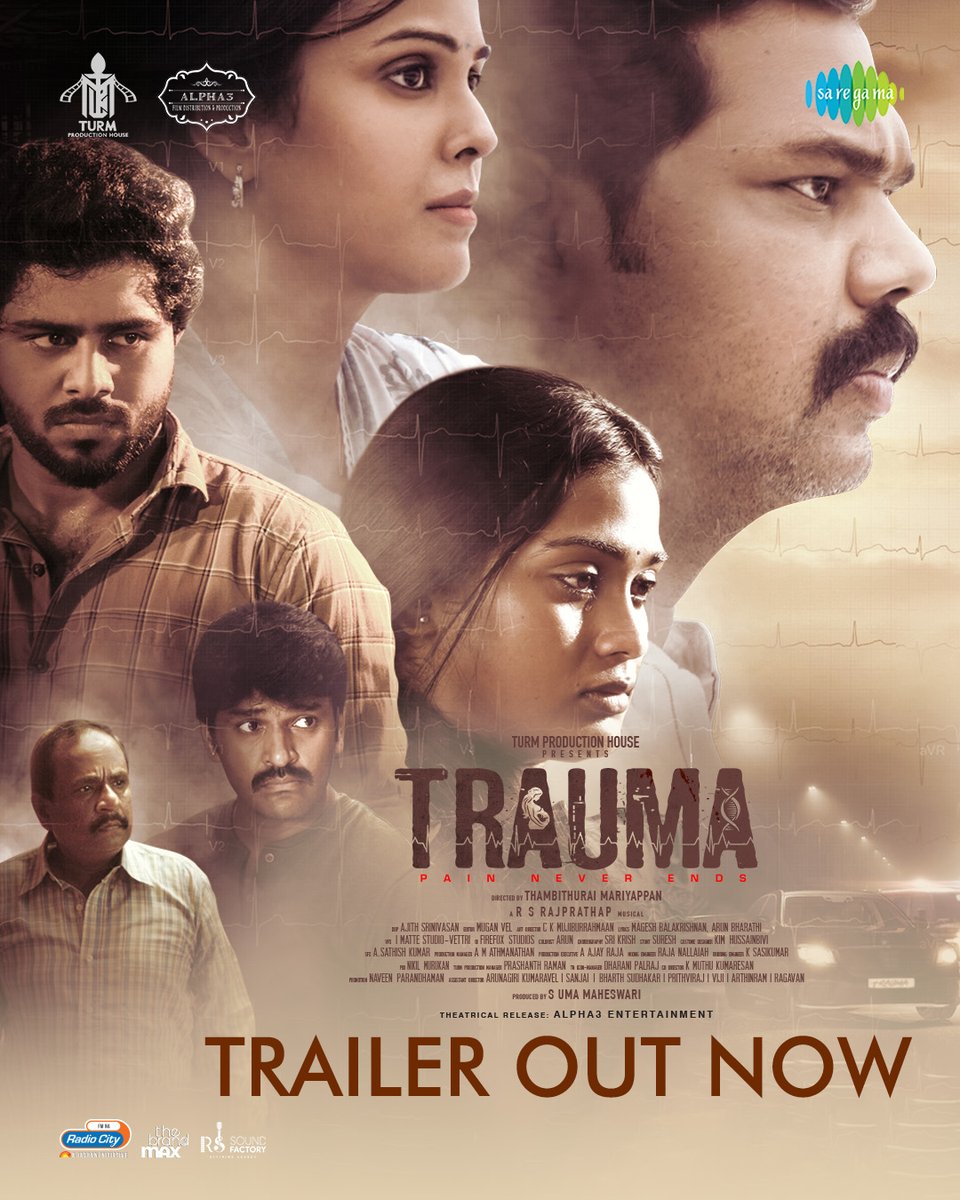 Saregama South (@saregamasouth) on Twitter photo Step Into The Unknown! The Intriguing #Trauma Trailer is Officially Out Now! ๐ฌ๐ฅ
๐ youtu.be/ZVp2fCU2XM8
๐ถ <a href="/Rajprathaprs/">R.S.Rajprathap</a>
<a href="/Thambithurai_ma/">Thambithurai Director</a> <a href="/vel_mugan/">mugan vel</a> <a href="/ajithsri1995/">ajith srinivasan</a> <a href="/actorvivekpra/">Actor Vivek Prasanna</a> <a href="/IamPoornimaRavi/">Poornima Ravi</a> <a href="/AnanthNag24/">Ananth Nag โข</a> <a href="/IamChandini_12/">Chandini Tamilarasan</a> <a href="/SaivamRavi/">SAIVAMRavi</a> @Jelamaran <a href="/Alpha3_elma/">ELMA ENTERTAINMENT PVT. LTD.</a> Step Into The Unknown! The Intriguing #Trauma Trailer is Officially Out Now! ๐ฌ๐ฅ
๐ youtu.be/ZVp2fCU2XM8
๐ถ <a href="/Rajprathaprs/">R.S.Rajprathap</a>
<a href="/Thambithurai_ma/">Thambithurai Director</a> <a href="/vel_mugan/">mugan vel</a> <a href="/ajithsri1995/">ajith srinivasan</a> <a href="/actorvivekpra/">Actor Vivek Prasanna</a> <a href="/IamPoornimaRavi/">Poornima Ravi</a> <a href="/AnanthNag24/">Ananth Nag โข</a> <a href="/IamChandini_12/">Chandini Tamilarasan</a> <a href="/SaivamRavi/">SAIVAMRavi</a> @Jelamaran <a href="/Alpha3_elma/">ELMA ENTERTAINMENT PVT. LTD.</a>
