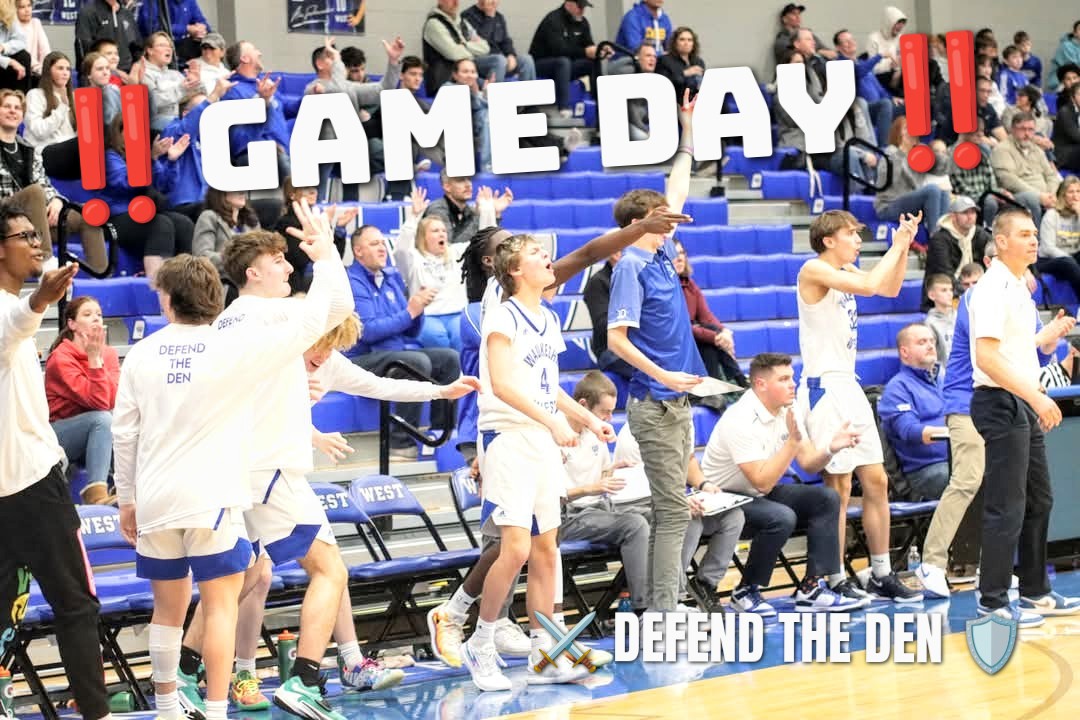 GAME DAY! WIAA Regional semi-final matchup tonight at The Den. Waukesha West hosts Burlington. LET'S GO WOLVERINES!

⏰7pm
⚔️ DEFEND THE DEN🛡️