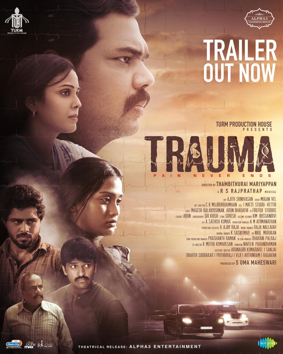Nikil Murukan (@onlynikil) on Twitter photo The Breathtaking Official Trailer of the Most Awaited Anthology Thriller Movie #TRAUMA is streaming Now on <a href="/saregamasouth/">Saregama South</a>๐ง ๐๏ธ
๐ youtu.be/ZVp2fCU2XM8
๐ฅ<a href="/Thambithurai_ma/">Thambithurai Director</a>
an <a href="/Rajprathaprs/">R.S.Rajprathap</a> Musical ๐ถ
<a href="/vel_mugan/">mugan vel</a> <a href="/ajithsri1995/">ajith srinivasan</a> <a href="/actorvivekpra/">Actor Vivek Prasanna</a> <a href="/IamPoornimaRavi/">Poornima Ravi</a> <a href="/AnanthNag24/">Ananth Nag โข</a> The Breathtaking Official Trailer of the Most Awaited Anthology Thriller Movie #TRAUMA is streaming Now on <a href="/saregamasouth/">Saregama South</a>๐ง ๐๏ธ
๐ youtu.be/ZVp2fCU2XM8
๐ฅ<a href="/Thambithurai_ma/">Thambithurai Director</a>
an <a href="/Rajprathaprs/">R.S.Rajprathap</a> Musical ๐ถ
<a href="/vel_mugan/">mugan vel</a> <a href="/ajithsri1995/">ajith srinivasan</a> <a href="/actorvivekpra/">Actor Vivek Prasanna</a> <a href="/IamPoornimaRavi/">Poornima Ravi</a> <a href="/AnanthNag24/">Ananth Nag โข</a>