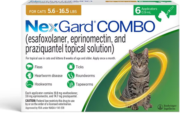 DealsHubz's tweet image. NexGard COMBO Topical for Cats, 5.6-16.5 lbs for $165.29

sovrn.co/1mjzjv6

#NexGard #Topical #Cats