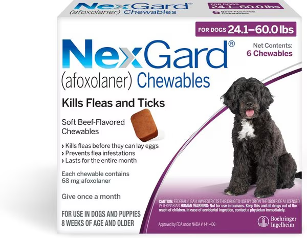 DealsHubz's tweet image. NexGard Chewables for Dogs, 24.1-60 lbs for $150.47

sovrn.co/1qlhfkp

#Chewables #Dogs #Ad