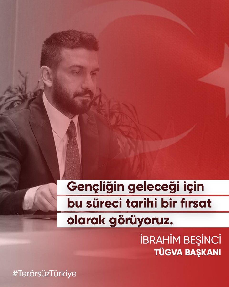 💬 Genel Başkanımız <a href="/ibrahim_besinci/">İbrahim Beşinci</a>: “Gençliğin geleceği için bu süreci tarihi bir fırsat olarak görüyoruz.”

#TerörsüzTürkiye

📺 <a href="/tv100/">TV100</a>