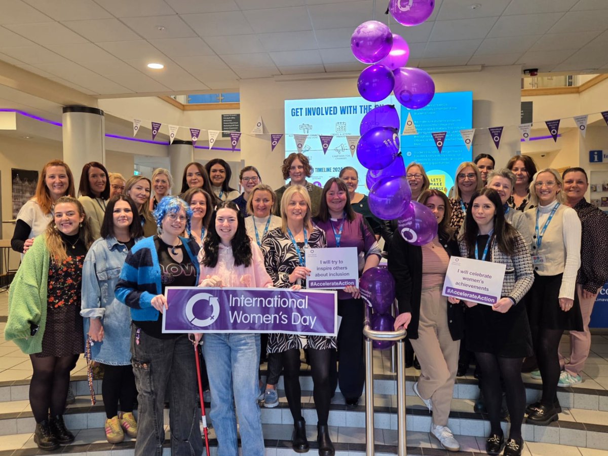 nwrc_college's tweet photo. Colleagues across our 5 campuses came together to celebrate &amp; support #InternationalWomensDay.
This year's focus is to #AccelerateAction for gender equality; the campaign acknowledges strategies, resources &amp; activity that can help make a positive impact on women's advancement. https://t.co/uDWAg8RvVa