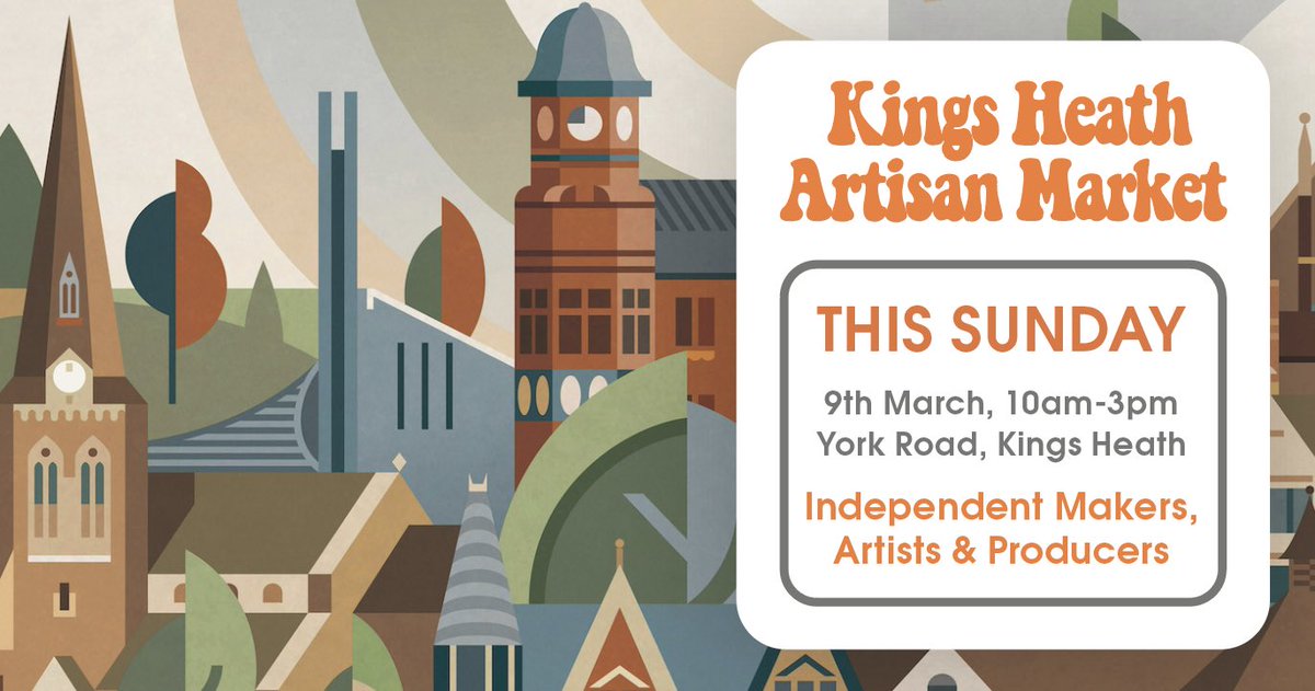 WE ARE BACK! 💥 

Catch my stall and tons of other local creatives and makers this SUNDAY in Kings Heath 🌈🧡