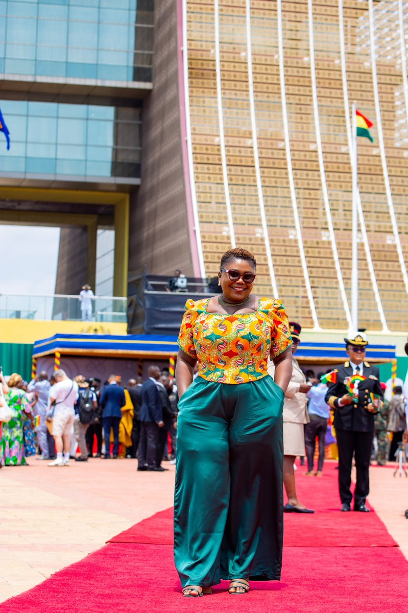 Still beaming with pride and gratitude after co-MCing the Independence Anniversary Parade at the Jubilee House, the seat of Ghana's presidency.  Even though I have done this for years now , this was my first time commentating at this iconic venue, and it was an absolute honour.