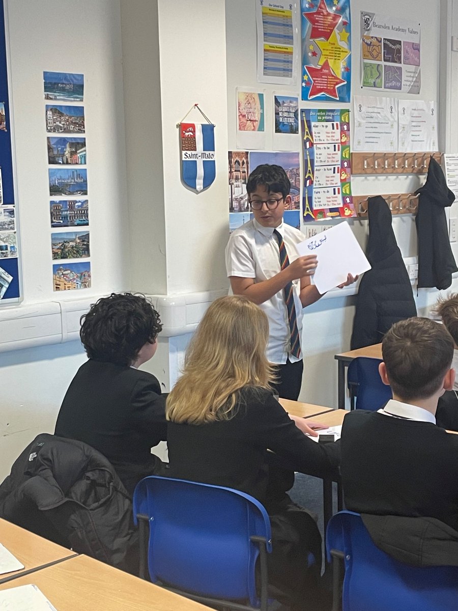 This term some of our S3 pupils learned Arabic in an excellent lesson planned and delivered by their peers. Well done boys! 👏Great job with the writing everyone! 👏