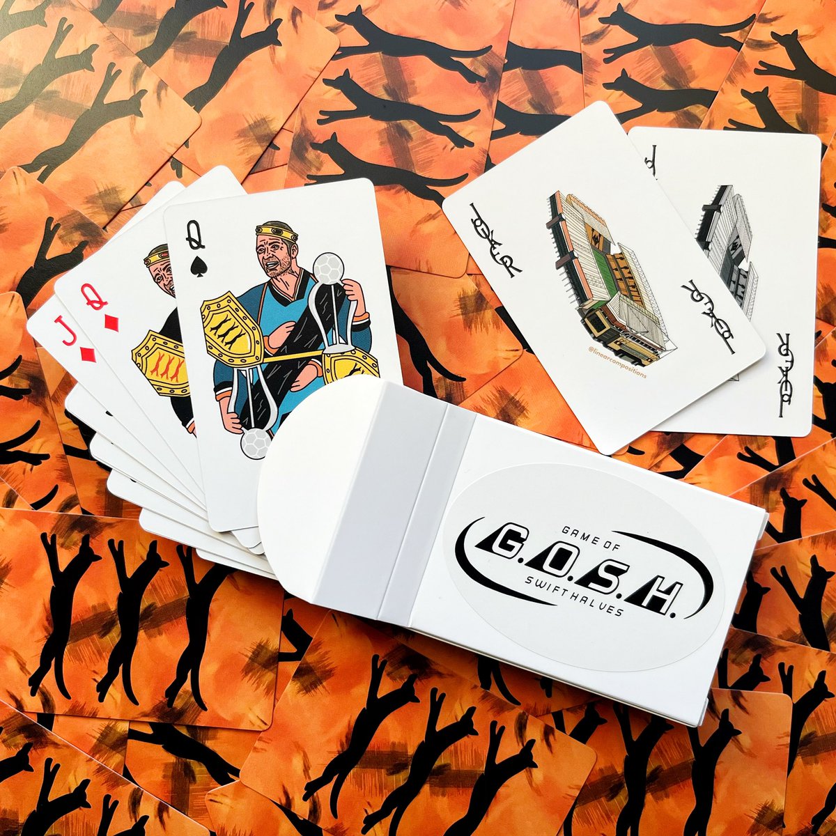 SwiftHalvesGOSH's tweet photo. 🚨NEW STOCK🚨 

We’re back again! This time with decks of cards for 4 clubs.

Legends from Albion, Wolves, Villa &amp; Blues. Get yours here 👉 
https://t.co/4yjOS1vEJy 

#wba #wwfc #avfc #bcfc https://t.co/RdXT4kr00P